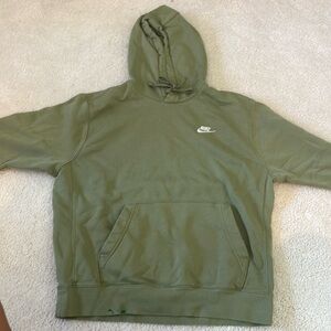 Nike green hoodie sweats shirt